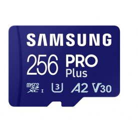 Карта памяти microSDXC Samsung Pro PLUS 256 ГБ, UHS-I U3, 180 МБ/с (MB-MD256SA)