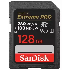 Карта памяти SanDisk Extreme Pro SDXC UHS-II, 128 Гб