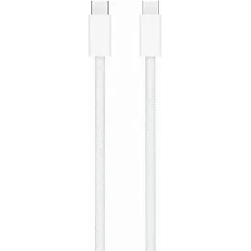 Кабель Apple USB Type-C - Type-C, 240W, 2 м, Wooven Cable (MU2G3ZM/A), White