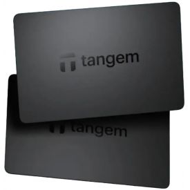 Аппаратный мультивалютный криптокошелек Tangem Wallet 2.0, набор из 2 карт, Black, черный