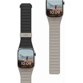 Ремешок UAG Pathfinder Silicone для Apple Watch 49/45/44/42мм, Black/Titanium, черный/титановый