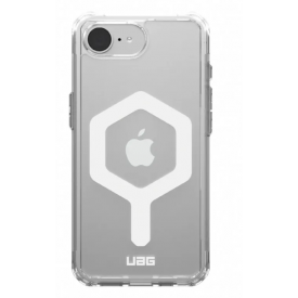 Чехол Urban Armor Gear (UAG) Plyo с MagSafe для Apple iPhone 16E, Ice/White, прозрачный/белый