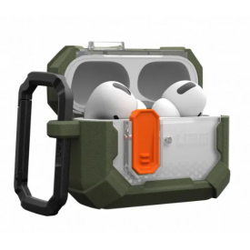 Чехол Urban Armor Gear (UAG) Plasma Case для AirPods Pro/Pro 2, Olive Drab, оливково-серый