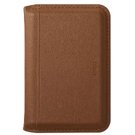 Магнитный бумажник Uniq LYDEN DS Magnetic RFID-Blocking Wallet, Caramel/Ivory, коричневый/бежевый