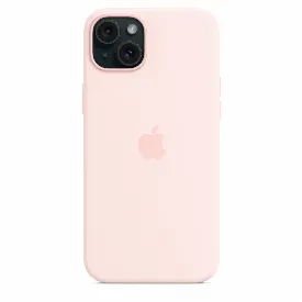 Чехол Apple iPhone 15 Plus Silicone Case with MagSafe, Light Pink, светло-розовый MT143
