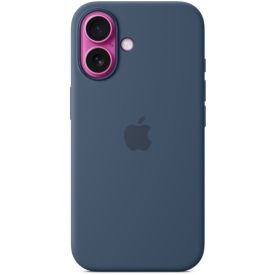 Чехол Apple iPhone 16 Silicone Case Denim, синий MYY23