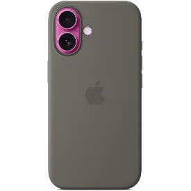 Чехол Apple iPhone 16 Silicone Case Stone Gray, серый MYY33