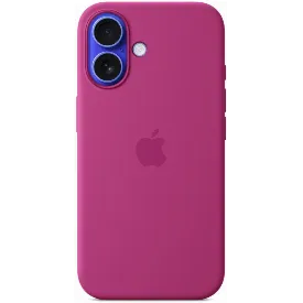 Чехол Apple iPhone 16 Silicone Case Fuchsia, фуксия MYY53
