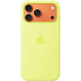 Чехол Apple iPhone 17 Pro Max Silicone Case Neon Yellow, желтый MGFM4