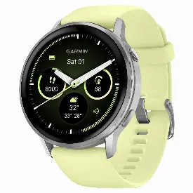 Часы Garmin Venu 4 45мм, Silver/Citron