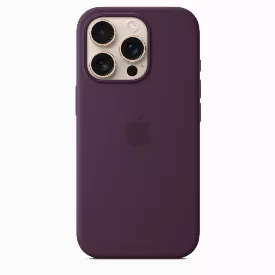 Чехол Apple iPhone 16 Pro Silicone Case Plum, бордовый