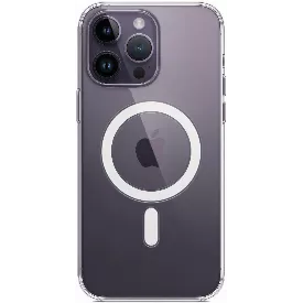 Прозрачный силиконовый противоударный чехол MagSafe для iPhone 14 pro