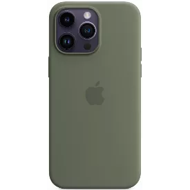 Чехол Apple iPhone 14 Pro Silicone Case with MagSafe, оливковый