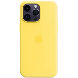 Чехол Apple iPhone 14 Pro Max Silicone Case with MagSafe, желтый