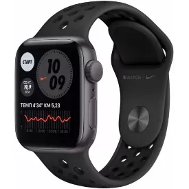 Смарт-часы Apple Watch SE (2022) GPS 44 мм, Nike Band S/M (130-180 мм), тёмная ночь
