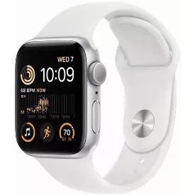 Смарт-часы Apple Watch SE (2022) GPS 44 мм, S/M (130-180 мм), сереберистый