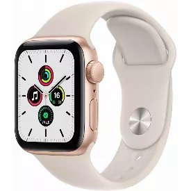 Смарт-часы Apple Watch SE 40 мм, золотой/белый