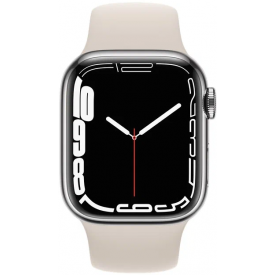 Умные часы Apple Watch Series 7 41 мм, Aluminium Case, /кремовый, Silver, серебристый 