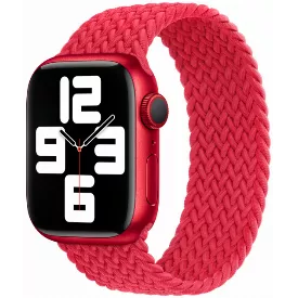 Умные часы Apple Watch Series 8 41 мм, Red Braided Solo Loop, 3 размер, красный