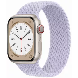 Умные часы Apple Watch Series 8 45 мм, Starlight Braided Solo Loop, 9 размер, фиолетовый