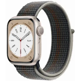 Умные часы Apple Watch Series 8 45 мм, Starlight Sport Loop, тёмная ночь, размер S/M	