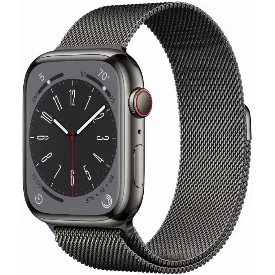 Умные часы Apple Watch Series 8 41 мм, сталь/графитовая петля