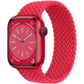 Умные часы Apple Watch Series 8 45 мм, красный/текстиль, размер M/L