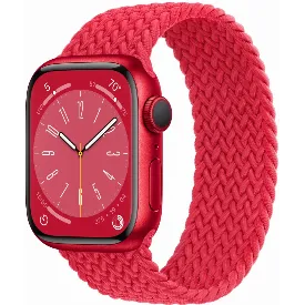 Умные часы Apple Watch Series 8 41 мм, красный/текстиль, размер M/L