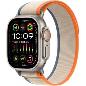 Часы Apple Watch Ultra 2 49 мм, S/M, Titanium Case with Orange/Beige Trail Loop