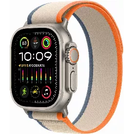 Часы Apple Watch Ultra 2 49 мм, M/L, Titanium Case with Orange/Beige Trail Loop