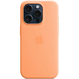 Чехол Apple iPhone 15 Pro Silicon Case, оранжевый