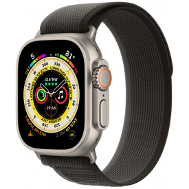 Умные часы Apple Watch Ultra 49 мм Titanium Case, титановый/черно-серый M/L Trail Loop
