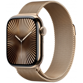 Умные часы Apple Watch Series 10 46 мм, S/M 130-180 мм, Titanium Case Cellular, Milanese Loop, Gold
