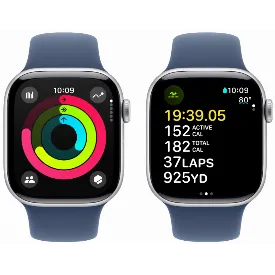 Смарт-часы Apple Watch SE 44 мм, серебристый