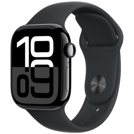 Умные часы Apple Watch Series 10 46 мм, S/M 130–200 мм, Aluminium Case GPS, Jet Black