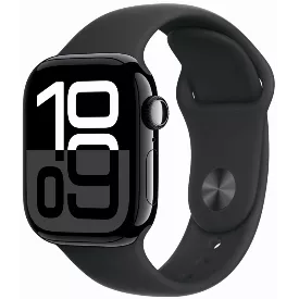 Умные часы Apple Watch Series 10 46 мм, S/M 130–200 мм, Aluminium Case GPS, Jet Black