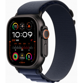 Часы Apple Watch Ultra 2 2024 49 мм, M, Titanium Case with Black Blue Alpine Loop