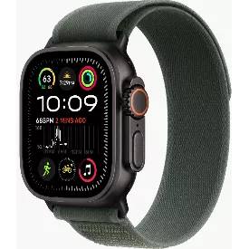 Часы Apple Watch Ultra 2 2024 49 мм, M/L, Titanium Case with Black Green Trail Loop