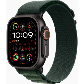 Часы Apple Watch Ultra 2 2024 49 мм, S, Titanium Case with Black Olive Alpine Loop