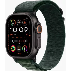 Часы Apple Watch Ultra 2 2024 49 мм, L, Titanium Case with Black Olive Alpine Loop