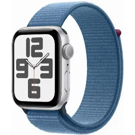 Смарт-часы Apple Watch SE (2023) GPS 40 мм, sport loop, серебристый/голубой