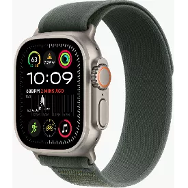 Часы Apple Watch Ultra 2 2024 49 мм, M/L, Titanium Case with Natural Green Trail Loop