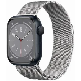 Умные часы Apple Watch Series 8 41 мм, темная ночь/серебристая петля