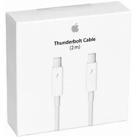 Кабель Apple Thunderbolt (M) - Thunderbolt (M), 2 м, белый