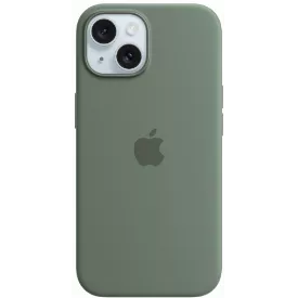Чехол для iPhone 15 Silicone Case with MagSafe, кипарис