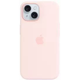 Чехол для iPhone 15 Silicone Case with MagSafe, розовый