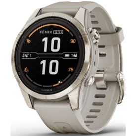 Умные часы Garmin Fenix 7S Pro Sapphire Solar, Gold, золотой