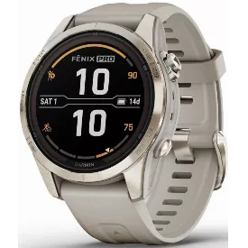 Умные часы Garmin Fenix 7S Pro Sapphire Solar, золотой