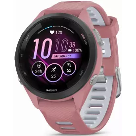 Умные часы Garmin Forerunner 265S, 42 мм, розовый/серый