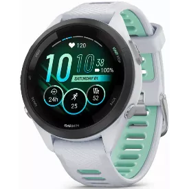 Умные часы Garmin Forerunner 265S, 42 мм, белый/зеленый